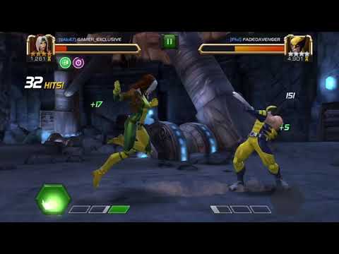 Rank 1 level 10 rogue vs maxed out rank 5 level 50 wolverine must watch || mcoc