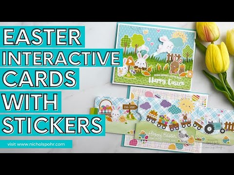 Easter Interactive Cards with Stickers