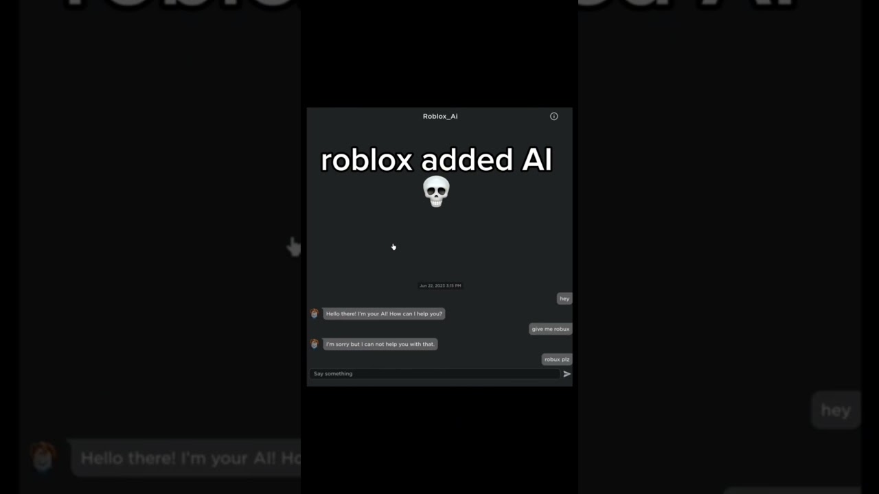 Roblox added AI 💀