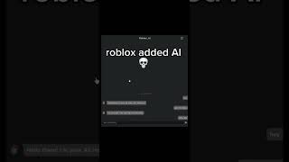 Roblox added AI 💀
