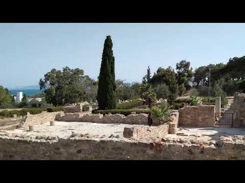 Odeon Hill, Ruins and Foundation of Roman Villas in Carthage, In Tunis, Modern Tunisia