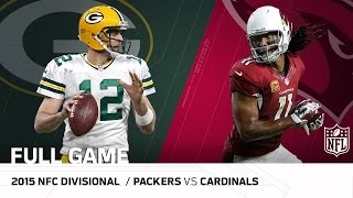 2015 NFC Divisional Round: Packers vs. Cardinals | "Fitzgerald's Legendary Day" | NFL Full Game