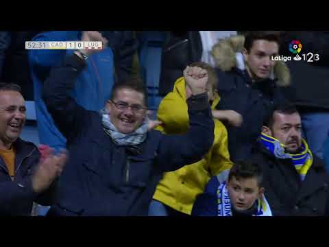 Golazo de Eugeni (1-0) Cádiz CF vs CD Lugo