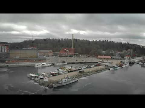 Lahti 2020 - 4k drone video of icy but not so snowy, Lahti, Finland - Davinci edited with effects