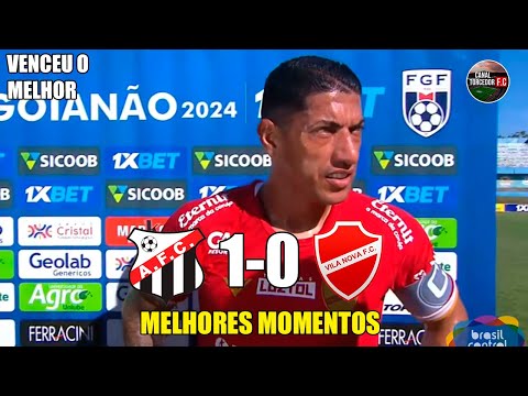 Anápolis 1 x 0 Vila Nova - Melhores Momentos - COMPLETO - Goiano 2024