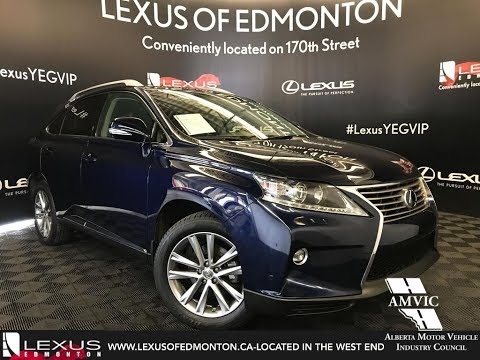 Used Blue 2015 Lexus RX 350 Technology Package Walkaround Review Calgary Alberta
