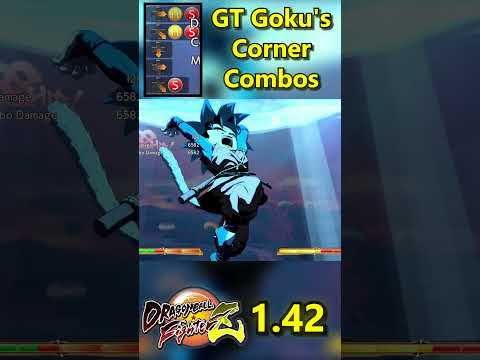 GT Goku's OPTIMAL Corner Combos in DBFZ 1.42 Patch