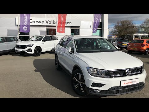 Approved Used Volkswagen Tiguan SE Nav 2.0TDI in Pure White - NA68UWB