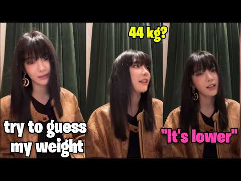 Ningning reveals her real weight on live
