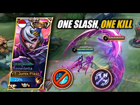 WTF BENEDETTA ALMOST DON’T NEED HER ULTIMATE! ONE SHOT DAMAGE BUILD! | MCL BENEDETTA GAMEPLAY