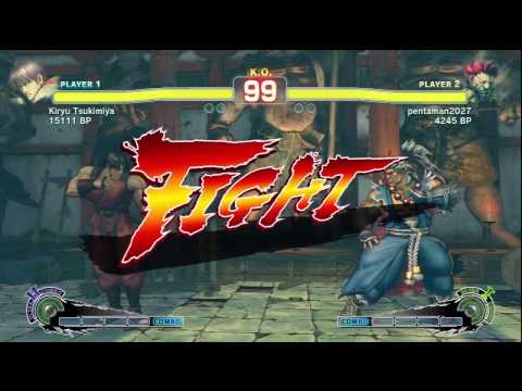 SSF4: Kiryu Tsukimiya (Guy) VS pentaman (Akuma)