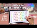 How to Plan on your iPad or Samsung Tablet ✏️✨ + FREE Digital Planner 2024 💗 Digital Planning