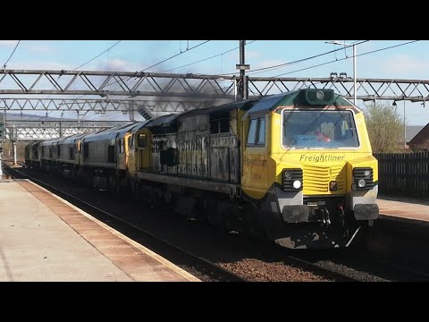 70014,66620,66547,66607,70016 and 70010 on hope to Crewe convoy.