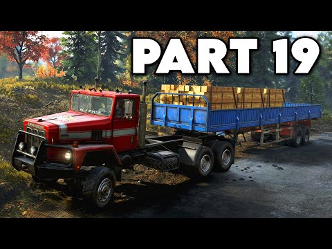 SNOWRUNNER Gameplay Walkthrough Part 19 - Bridge Repair