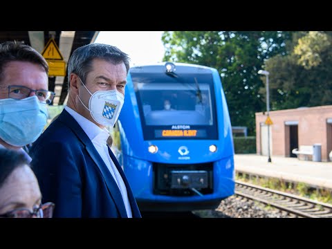 Testfahrt mit dem Wasserstoffzug im Allgäu - Bayern