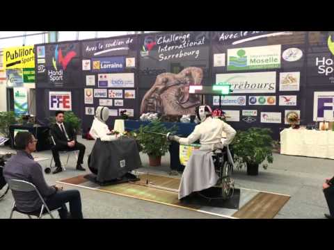 Challenge International d'Escrime Handisport de Sarrebourg   Finale épée homme 2016