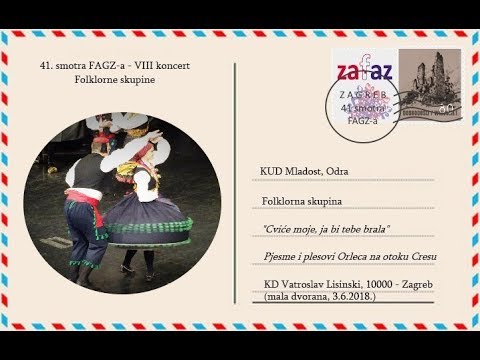 "Cviće moje, ja bi tebe brala", pjesme i plesovi Orleca na otoku Cresu - KUD Mladost, Odra