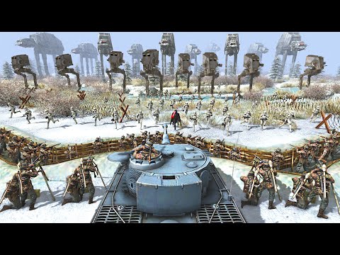 Stormtrooper Army Invasion of WW2 GERMAN ARMY... - Men of War: Star Wars Mod