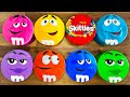 Satisfying Video Top Unpacking Mystery Tins With Rainbow Skittles And Delicious M M S Candy ASMR