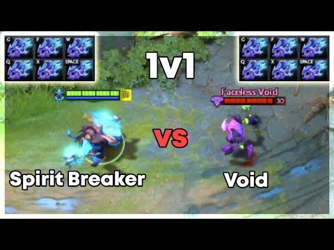 Spirit Breaker vs Void with 6x Moonshard | Level 30 Dota 2 1v1 | Who Will Win?