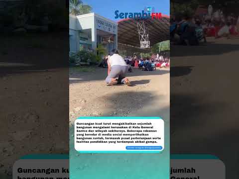 Detik-Detik Gempa 7,7 M Hantam Filipina! Bangunan Roboh, Tsunami Ancam Sejumlah Negara