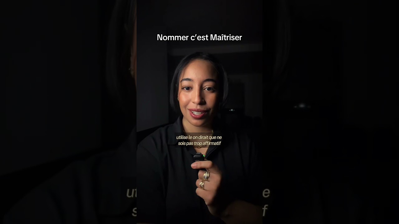 Nommer c’est maîtriser.