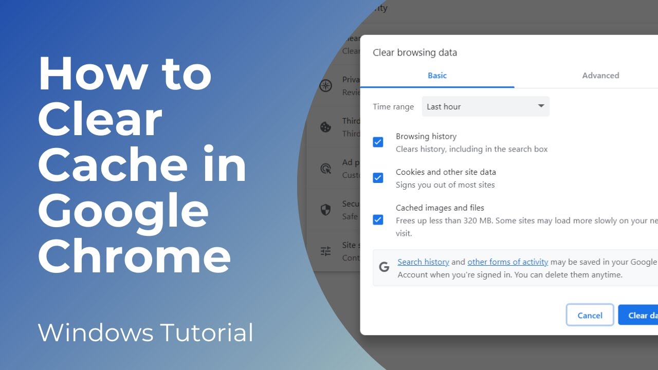 How to Clear Cache in Google Chrome | Delete Browser Cache