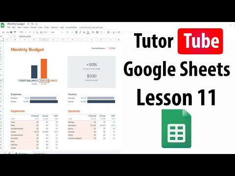 Google Sheets Tutorial Lesson 11 Rearrange Column and Row Size
