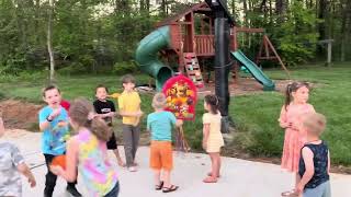 Kids in Stevies back yard , for Birthday ( April 15, 2023 )Saturday