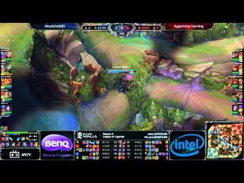 Game Ninja LoL #3 - HEADSHOTBG vs Aggresion Gaming