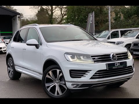 2016 VW Touareg 3.0 V6 TDI R-Line 262bhp with Pan Roof for sale at George Kingsley