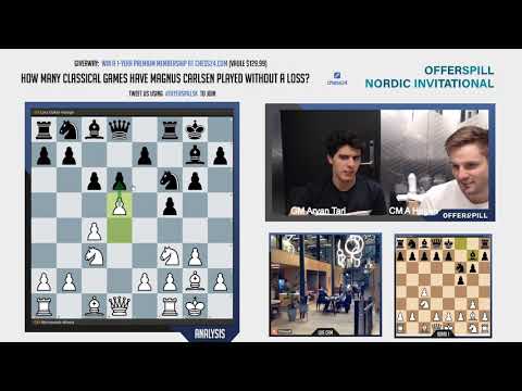 GM Aryan Tari commentates Offerspill Nordic Invitational day 5