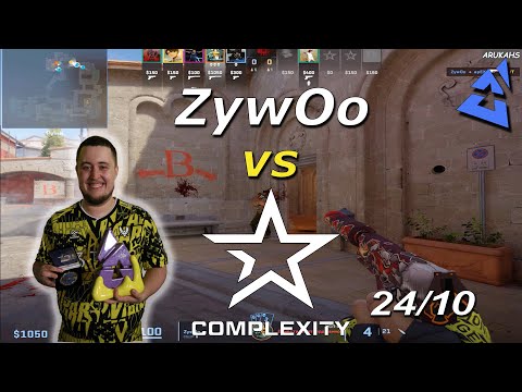 ZywOo PLAYS AGAINST COMPLEXITY IN OFFICIAL MATCH!😮Vitality vs Complexity | ZywOo CSGO POV (24/10)