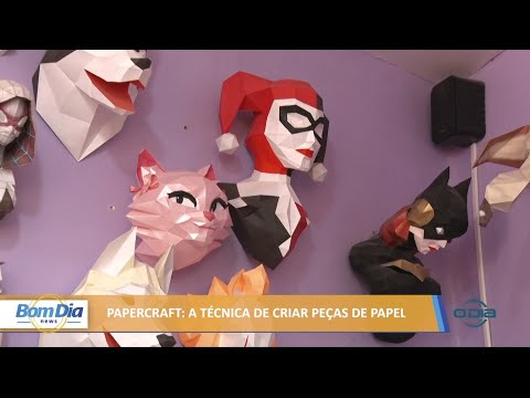 Papercraft, técnica de criar peças e esculturas em papel 02 07 2021
