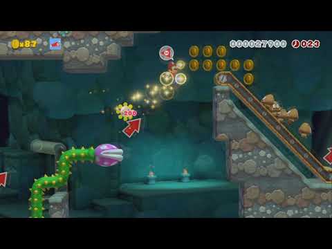 The underground slide - Super Mario Maker 2