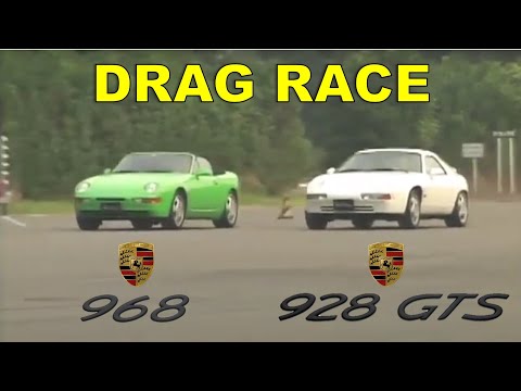 Thumbnail for Drag Race #108 | Porsche 968 vs Porsche 928 GTS by Porsche 968