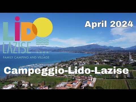Campeggio-Lido-Lazise CAMPINGPLATZ in Italien am GARDASEE/APRIL 2024