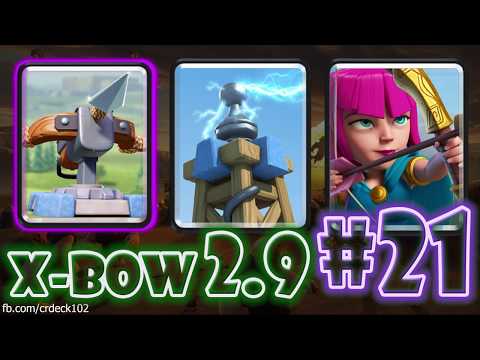 X-Bow 2.9 Cycle 🎯🎯🎯 X-Bow Tesla Archers Deck Clash Royale