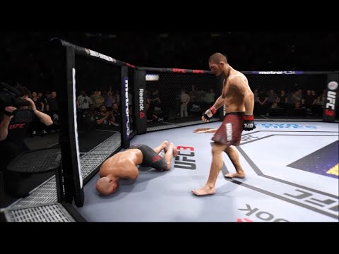 Khabib vs Tim Boetsch (EA Sports UFC 3) - K1 Rules