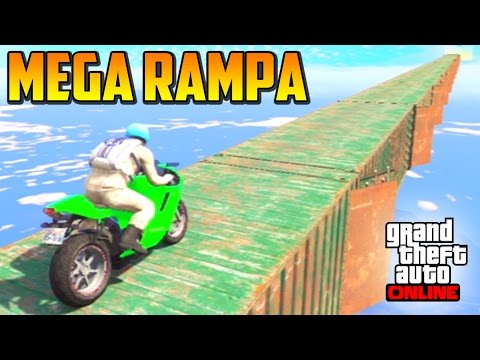 SUPER LONG MEGA RAMP!! - GTA 5 Online Gameplay Funny Moments