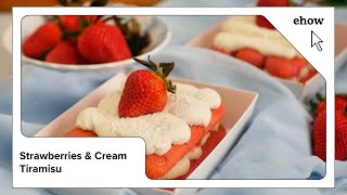 Strawberries & Cream Tiramisu