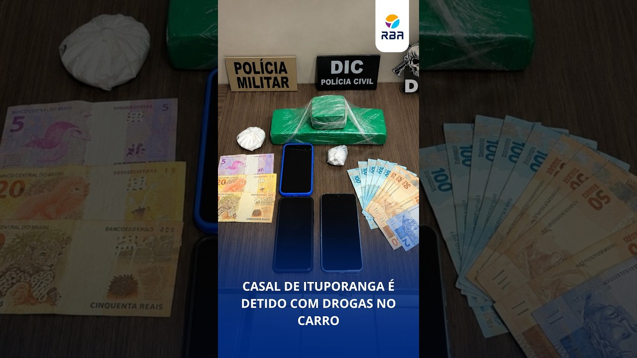 Casal é preso com drogas durante abordagem em Ituporanga
