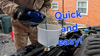 Nissan Sentra coolant / antifreeze change. 2007 - 2012 mr20de