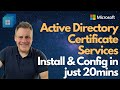 Active Directory Certificate Services Install Config In Just 20mins