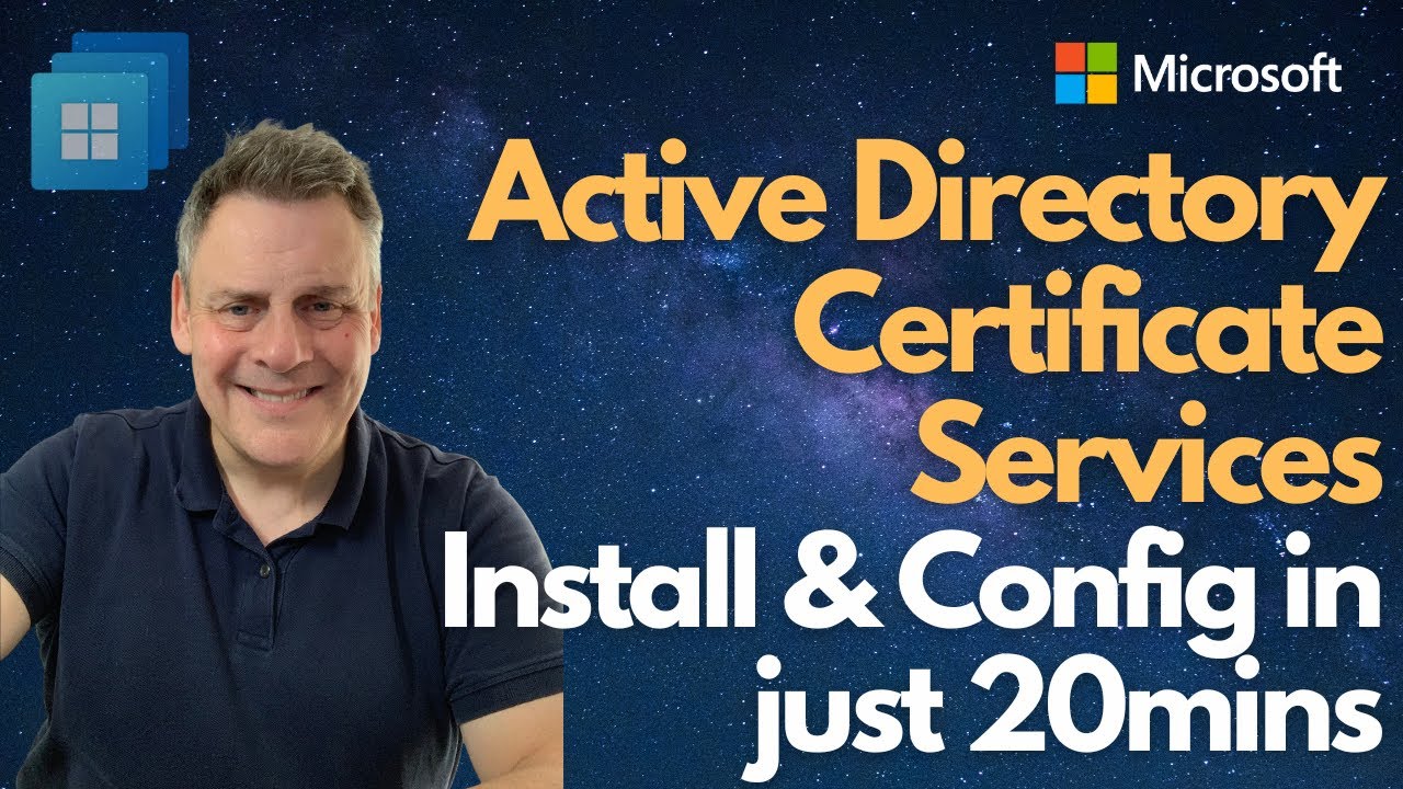 Active Directory Certificate Services Install & Config in just 20mins