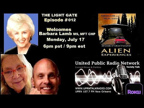 , title : 'The Light Gate Welcomes Barbara Lamb, July 17th, 2023- Author, UFO Experiencer'