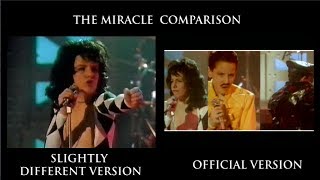QUEEN THE MIRACLE VIDEO COMPARISON