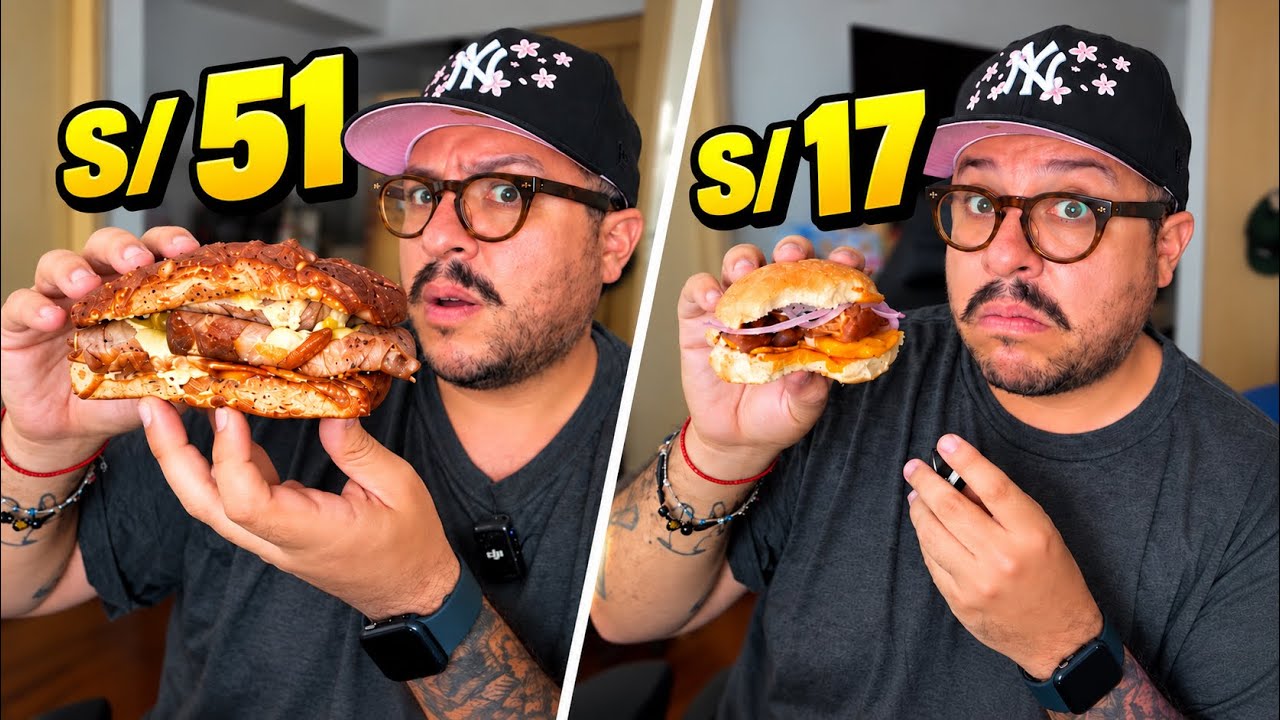 Pan con chicharrón de 51 SOLES VS Pan con chicharrón de 17 SOLES