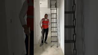 Çatı merdiveni, katlanır çatı merdiveni, tavan merdiveni, Makaslı çatı merdiveni
