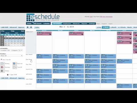 Eschedule Tutorial Scheduling Views